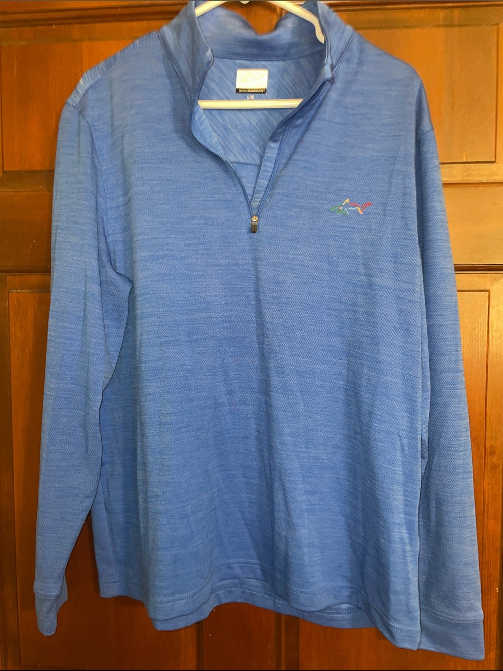 Greg Norman Collection Blue Long-Sleeve Quarter-Zip Pullover